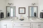 Master bathroom - dual vanity 